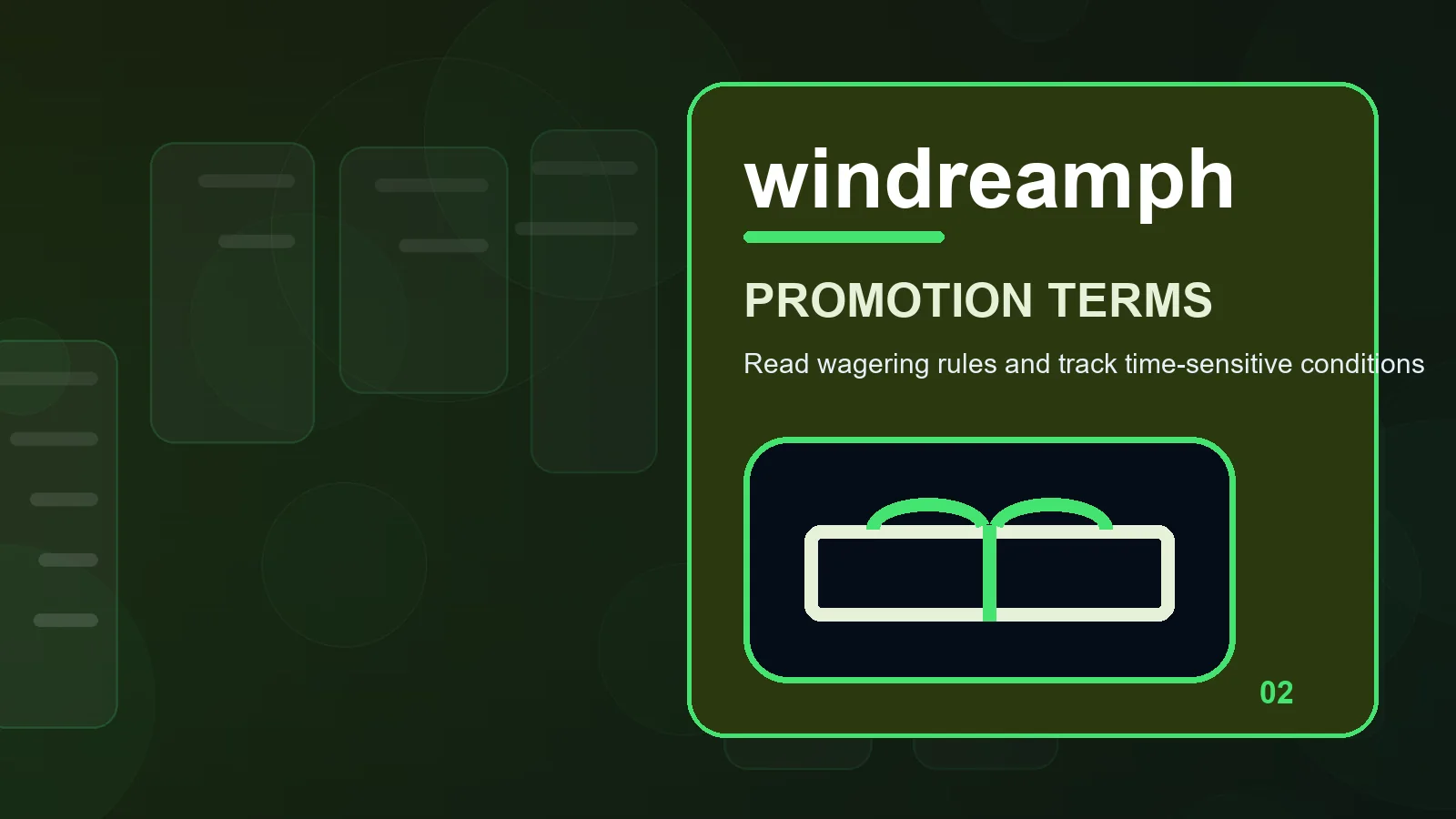 windreamph promotions illustration for eligibility in the terms reading studio