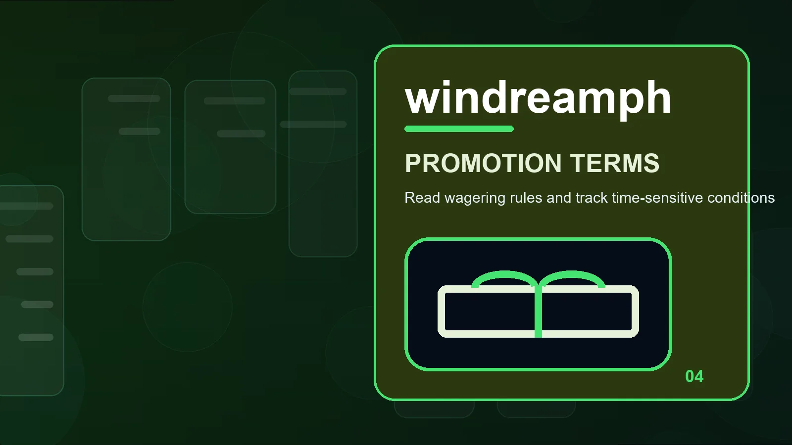windreamph promotions illustration for a practical check for wagering rules