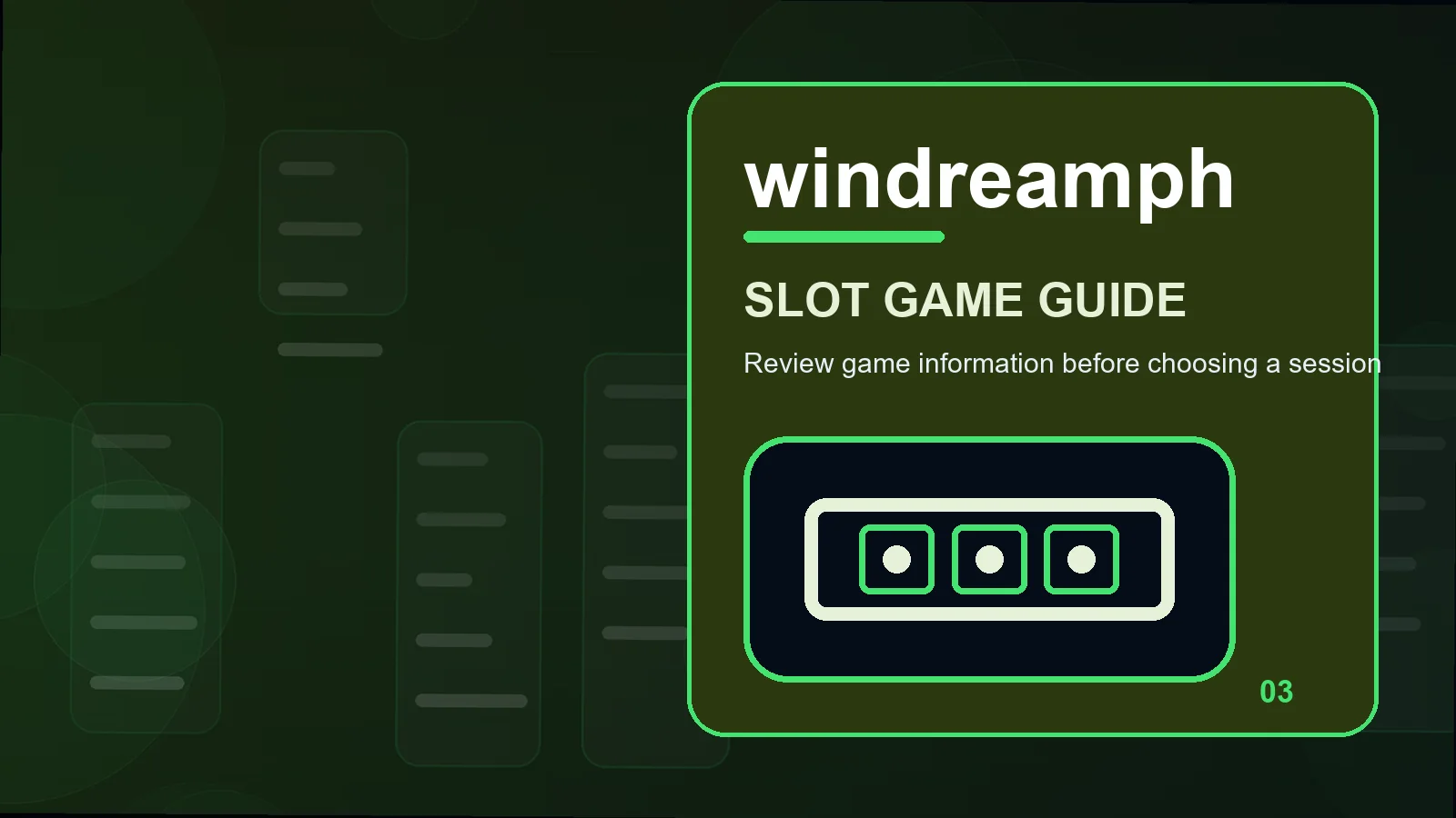windreamph slots illustration for read feature triggers before moving forward