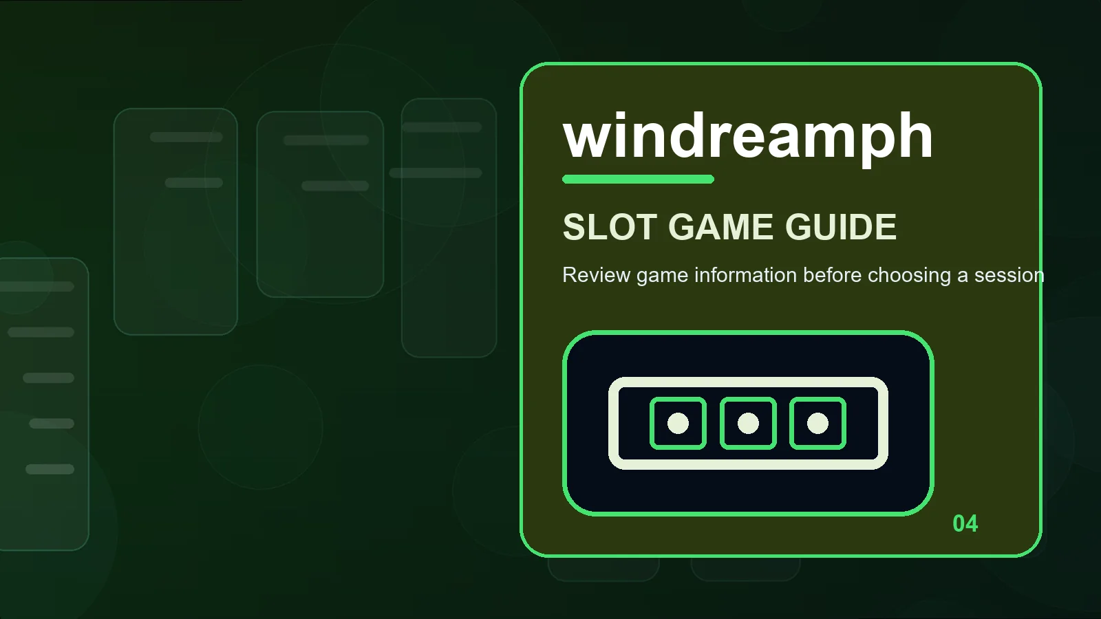 windreamph slots illustration for a practical check for stake controls